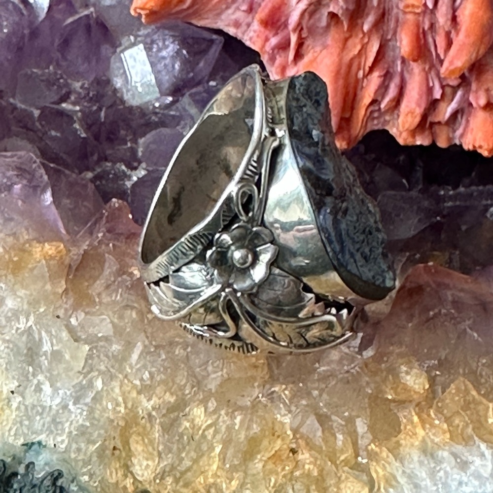 Boulder Opal Statement Sterling Silver Southweste… - image 3